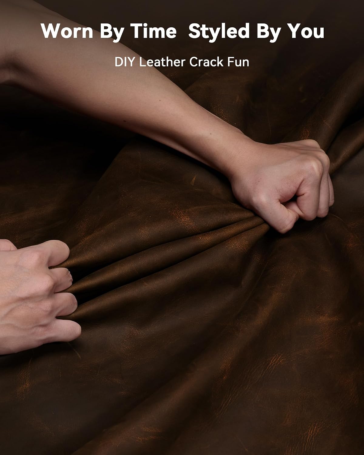 Leather Desk Mat, 35.4"x17"Real Leather Desk Pad,2mm Thick Desk Blotter with Stiched line,Oil-Wax Feel Mouse pad and Self-Healing Laptop Pad for Home & Office(Classic Dark Brown)