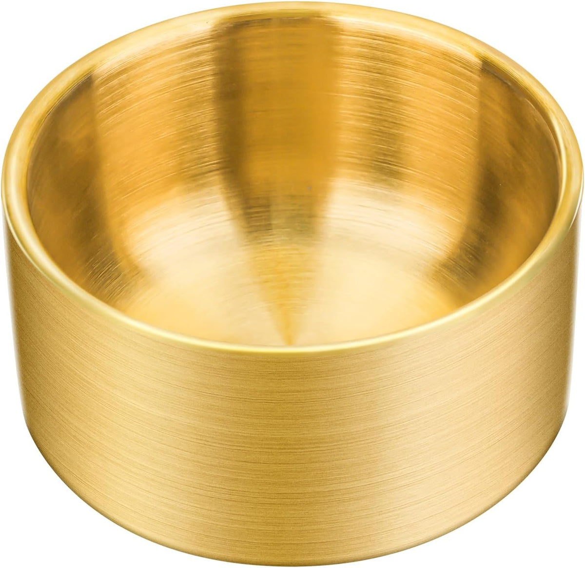 Paper Clip Holder, Paperclips Holders for Desk, Gold Bowl for Binder Bobby Pin, Paper Clip Dispenser(gold)