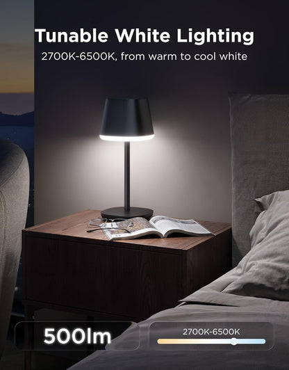 Smart Cordless Table Lamp Classic (No Adapter), RGBIC Desk Lamp