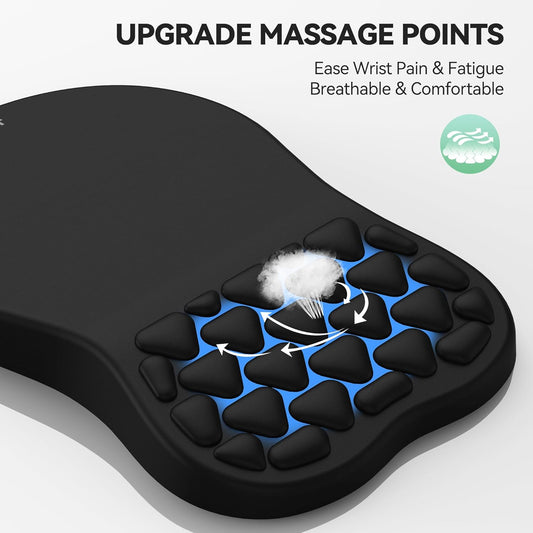 Ergonomic Mouse Pad with Wrist Rest,Soft Comfortable Massage Design