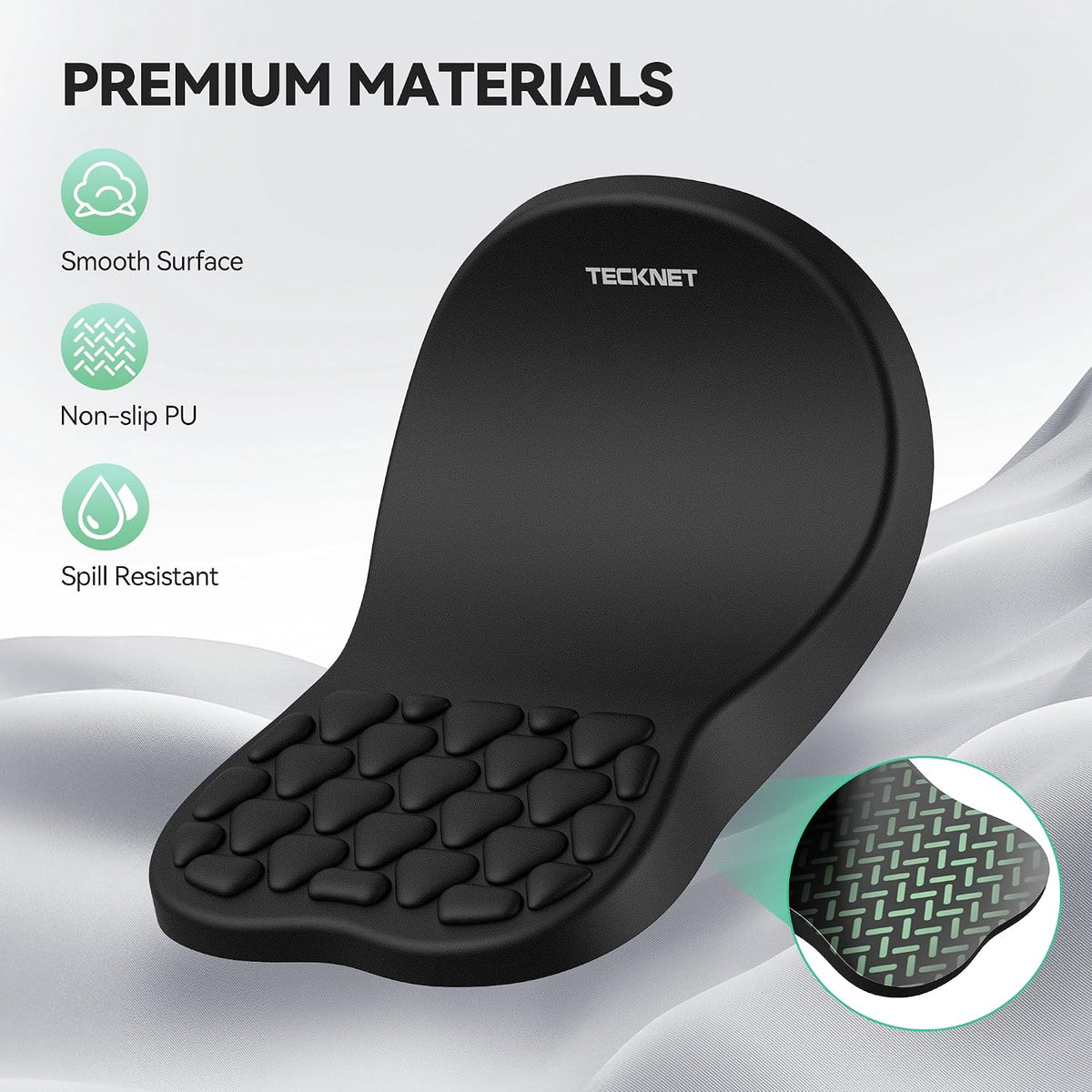Ergonomic Mouse Pad with Wrist Rest,Soft Comfortable Massage Design