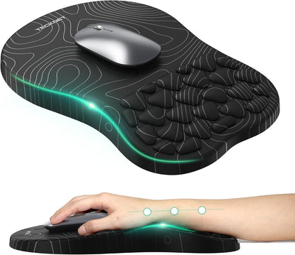 Ergonomic Mouse Pad with Wrist Rest,Soft Comfortable Massage Design