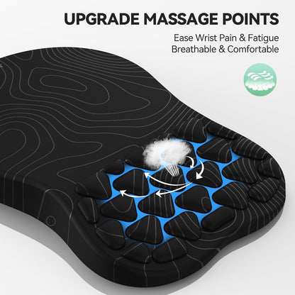 Ergonomic Mouse Pad with Wrist Rest,Soft Comfortable Massage Design
