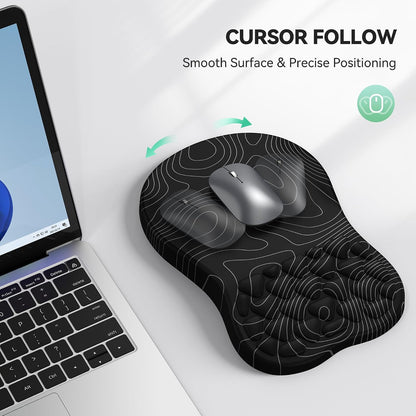 Ergonomic Mouse Pad with Wrist Rest,Soft Comfortable Massage Design