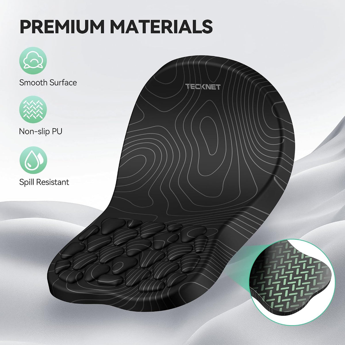 Ergonomic Mouse Pad with Wrist Rest,Soft Comfortable Massage Design