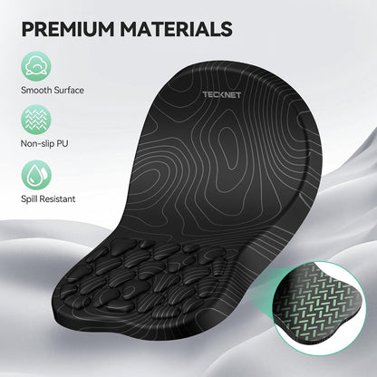 Ergonomic Mouse Pad with Wrist Rest,Soft Comfortable Massage Design