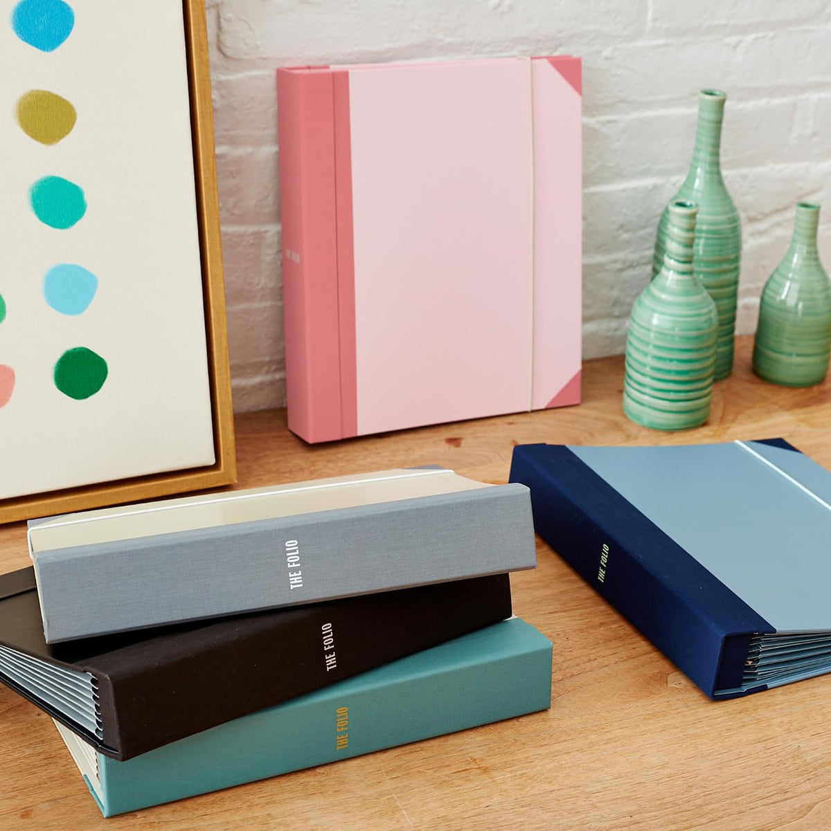 The Folio® Important Document Organizer | Binder with Guided Labels, Acid-Free File Folder Organizer with 10 Pockets, Document Holder for Home Records, Legal and Medical Papers (Blue)