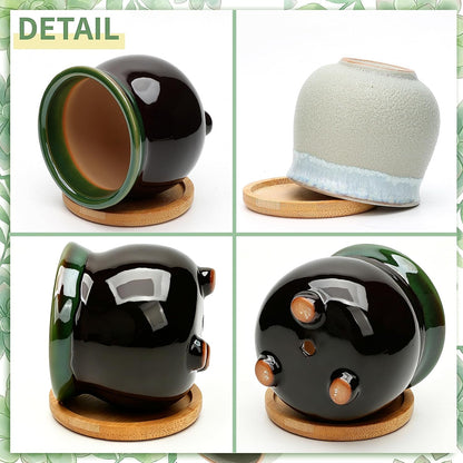 2.1 Inch Ceramic Small Succulent Pot,Plant Pots,Mini Flower Pots