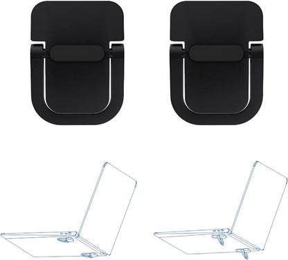 2pcs Keyboard Stands, Mini Laptop Stand for Desk, Portable Laptop Stand Compatible with MacBook Air Pro, Dell XPS, Lenovo, HP More. (Black)