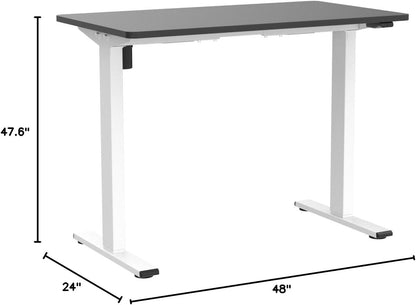 EN1 48"x24" One-Piece Standing Desk, White