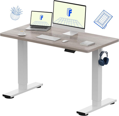 EN1 48"x24" One-Piece Standing Desk, White