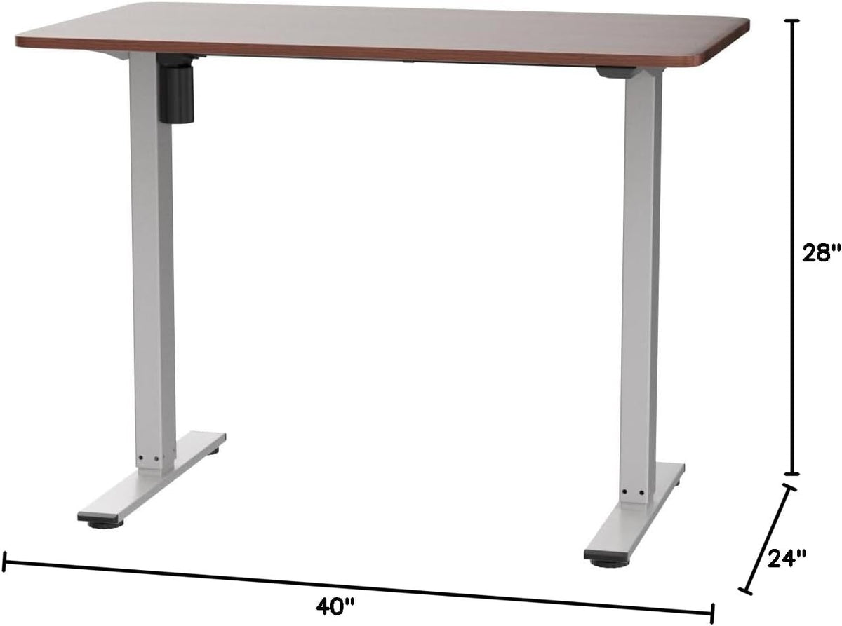 EN1 48"x24" One-Piece Standing Desk, White