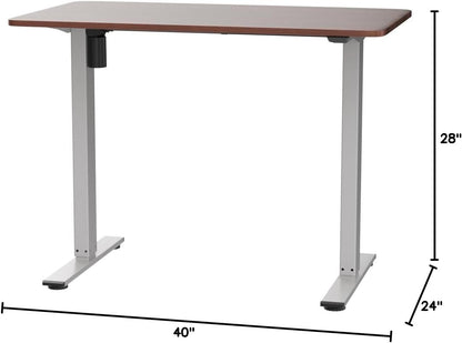 EN1 48"x24" One-Piece Standing Desk, White