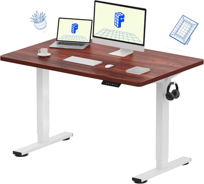 EN1 48"x24" One-Piece Standing Desk, White
