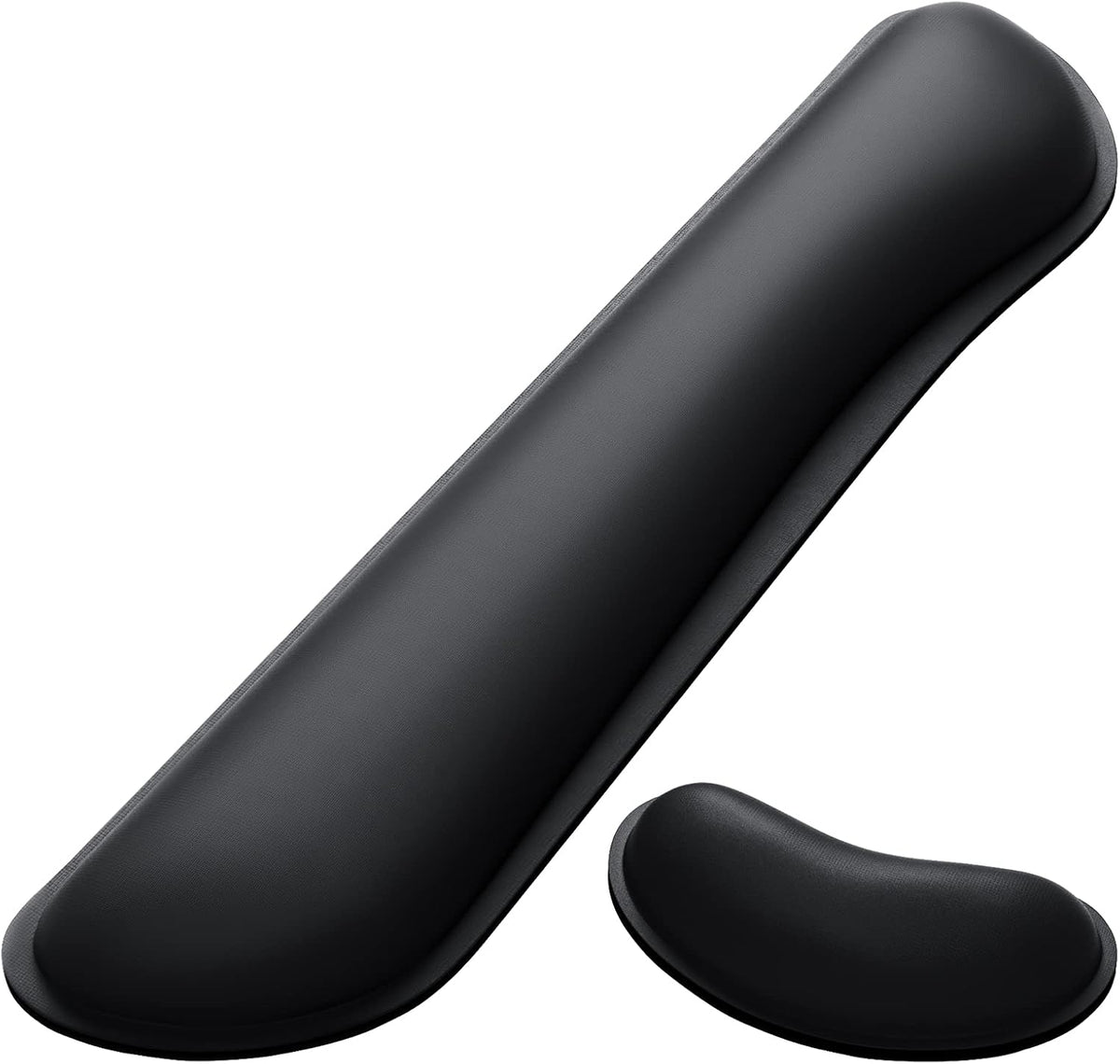 Mouse Wrist Rest, Ergonomic Memory Foam Mouse Wrist for Computer Desk Mats Support, PU Leather Hand Rest Pad Cushion for Gaming, Laptop, Men, Women, Pain Relief & Easy Typing, Black