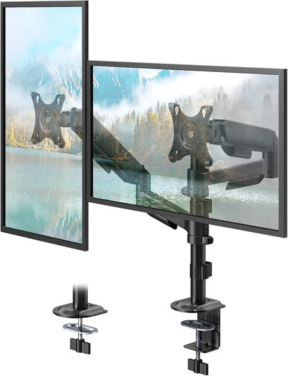 Dual Monitor Stand for 17-32 Inch Screens, VESA 75/100