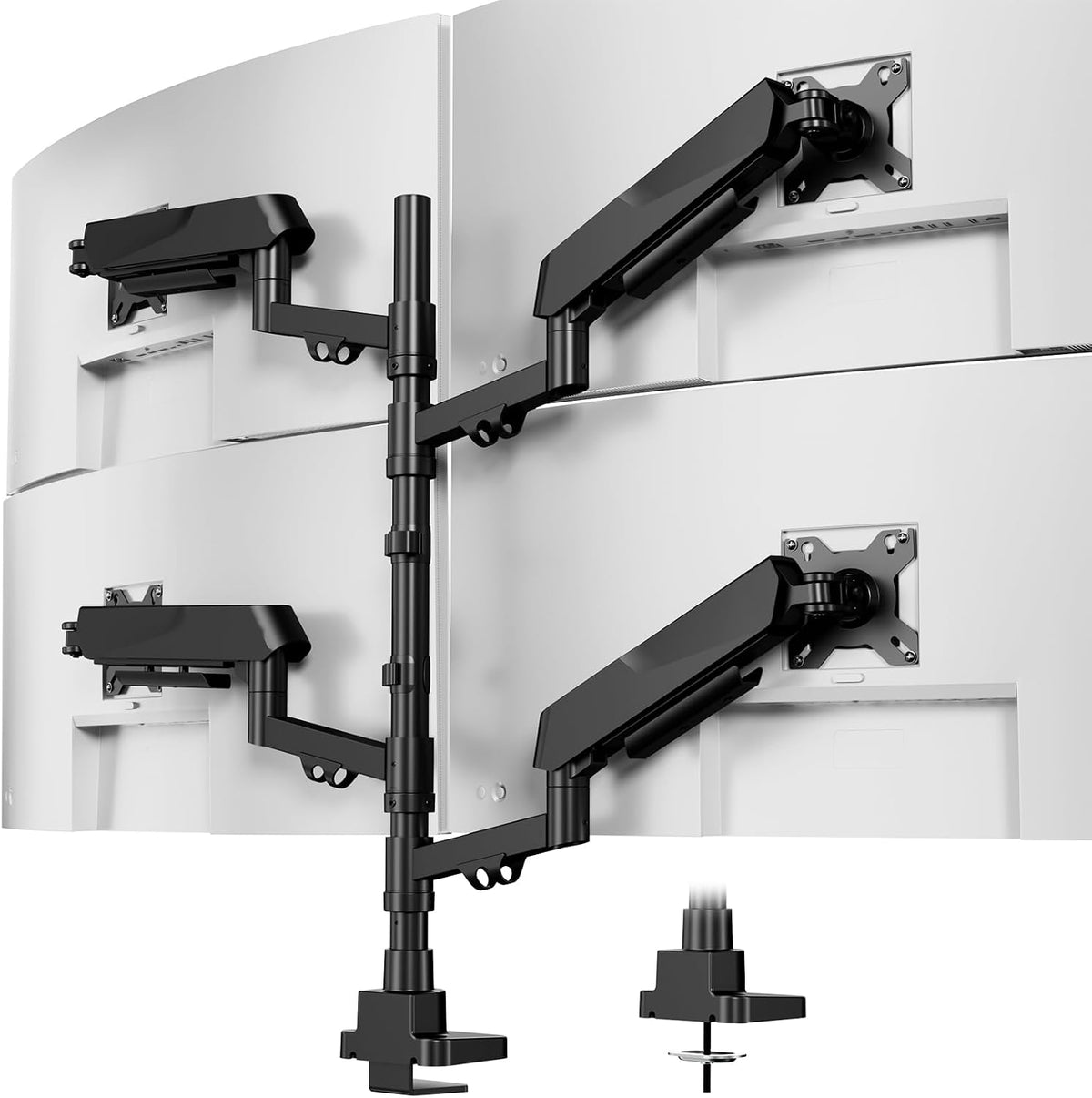Dual Monitor Stand for 17-32 Inch Screens, VESA 75/100