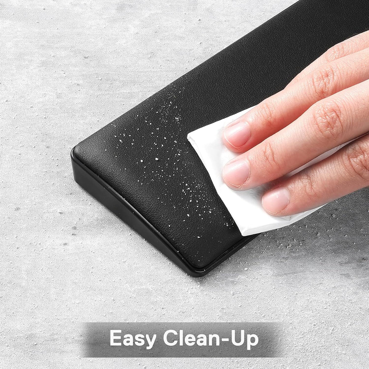 P036 Meteor M Computer Keyboard Wrist Rest Pad, Ergonomic Soft Memory Foam Wrist Support w/Anti-Slip Rubber Base, 80% 87 Keys TKL Size 14.13 x 2.87 in, 0.78 inch (20mm) Height, Black