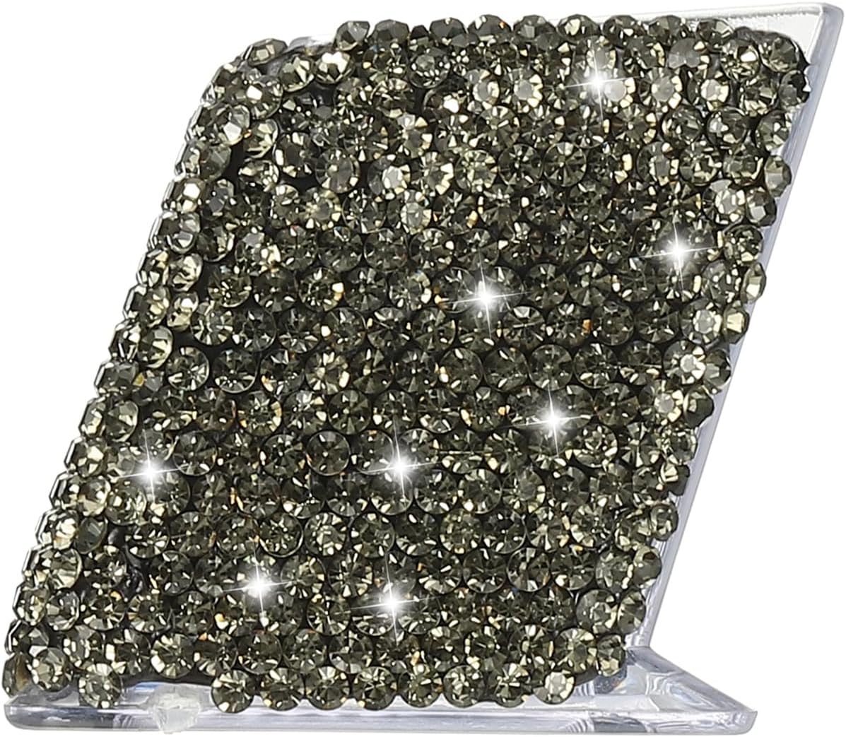 Rhinestone Business Card Holder, Crystal Business Card Holders Bling Business Card Organizer Display Stand for Desktop Desk Office Exhibition, Pink
