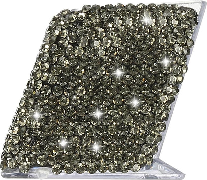 Rhinestone Business Card Holder, Crystal Business Card Holders Bling Business Card Organizer Display Stand for Desktop Desk Office Exhibition, Pink