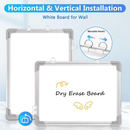 Double-Sided Magnetic Whiteboard Calendar for Wall, 16" x 12"