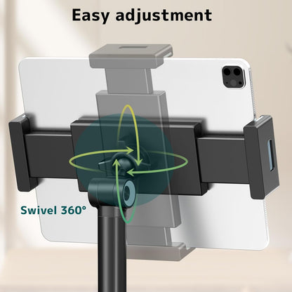 Tablet Stand for iPad, Phone Stand Holder with Heavy-Duty Base for Desk
