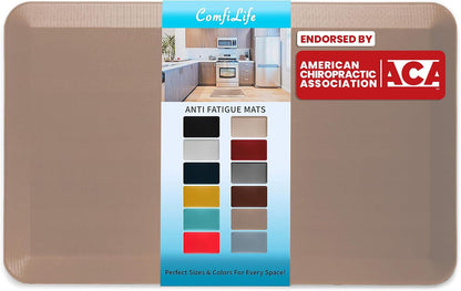 Anti Fatigue Floor Mat – 3/4 Inch Thick Kitchen Mats for Floor, Standing Desk Mat, Kitchen Rug – Comfort at Home, Office – Durable – Stain Resistant – Non-Slip Bottom (20" x 32", Black)
