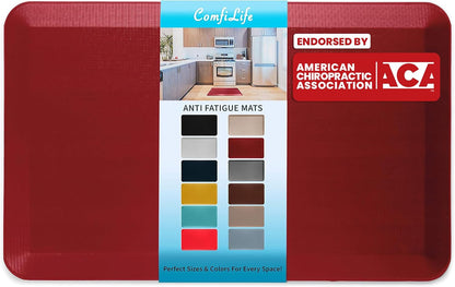 Anti Fatigue Floor Mat – 3/4 Inch Thick Kitchen Mats for Floor, Standing Desk Mat, Kitchen Rug – Comfort at Home, Office – Durable – Stain Resistant – Non-Slip Bottom (20" x 32", Black)