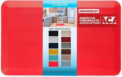 Anti Fatigue Floor Mat – 3/4 Inch Thick Kitchen Mats for Floor, Standing Desk Mat, Kitchen Rug – Comfort at Home, Office – Durable – Stain Resistant – Non-Slip Bottom (20" x 32", Black)