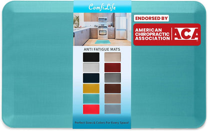 Anti Fatigue Floor Mat – 3/4 Inch Thick Kitchen Mats for Floor, Standing Desk Mat, Kitchen Rug – Comfort at Home, Office – Durable – Stain Resistant – Non-Slip Bottom (20" x 32", Black)