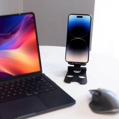 Tablet Stand with Cord Holder Aluminum Alloy Foldable Phone Stand