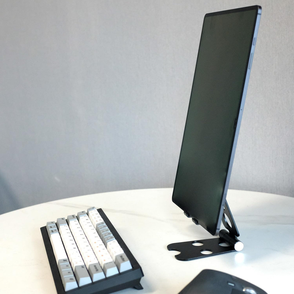 Tablet Stand with Cord Holder Aluminum Alloy Foldable Phone Stand