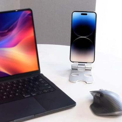 Tablet Stand with Cord Holder Aluminum Alloy Foldable Phone Stand
