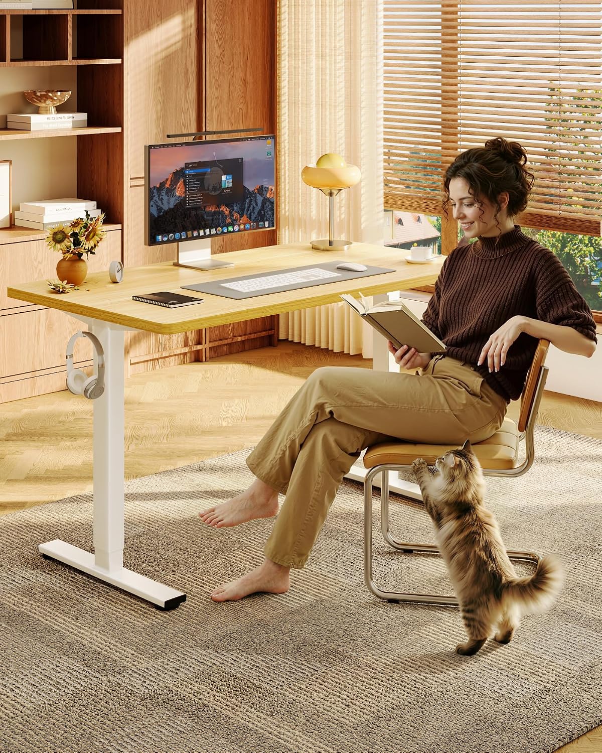 EN1 48"x24" One-Piece Standing Desk, White