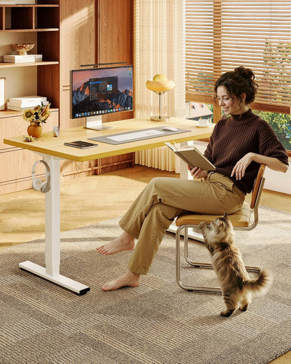 EN1 48"x24" One-Piece Standing Desk, White