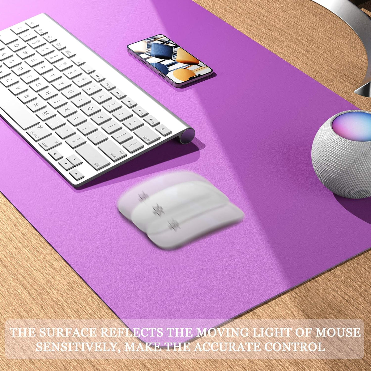 YSAGi Non-Slip Leather Desk Pad, Waterproof Laptop Computer Desk Keyboard Mat, Table Protector Blotter Mat, Large Mouse Pad for Office/Work/Home/Decor(Dark Brown, 31.5" x 15.7")