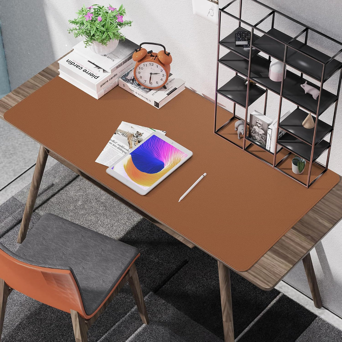 Large Desk Mat, 47" x 17", Black