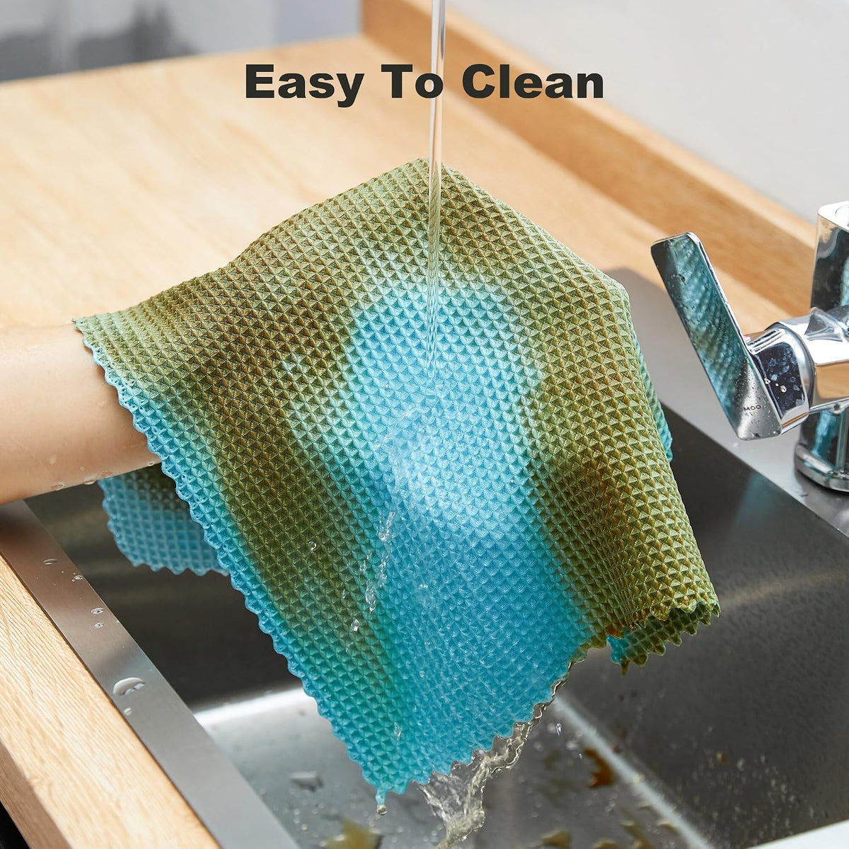18 Pack Microfiber Cleaning Cloth, Kitchen Towels for Dish Drying Washing, Absorbent Streak Free Lint Free Rags for Cleaning, Reusable and Washable Towels - 10" x 10"