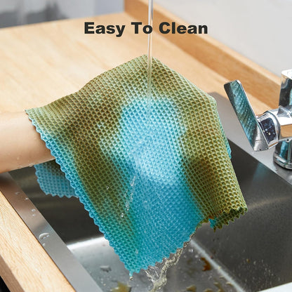 18 Pack Microfiber Cleaning Cloth, Kitchen Towels for Dish Drying Washing, Absorbent Streak Free Lint Free Rags for Cleaning, Reusable and Washable Towels - 10" x 10"