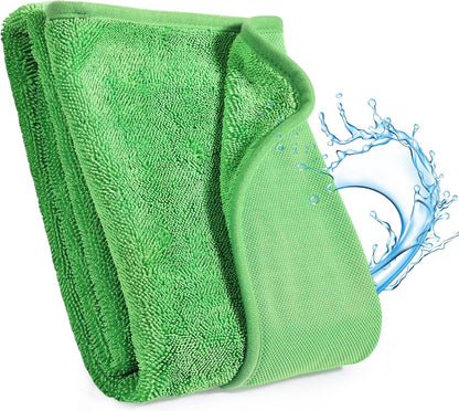 18 Pack Microfiber Cleaning Cloth, Kitchen Towels for Dish Drying Washing, Absorbent Streak Free Lint Free Rags for Cleaning, Reusable and Washable Towels - 10" x 10"