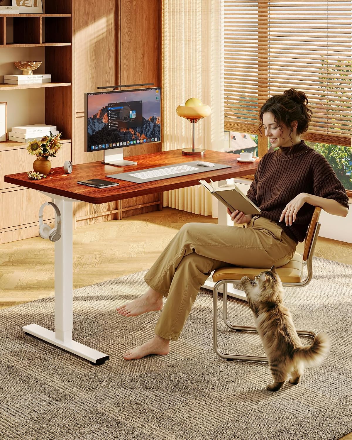 EN1 48"x24" One-Piece Standing Desk, White