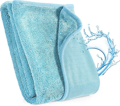 18 Pack Microfiber Cleaning Cloth, Kitchen Towels for Dish Drying Washing, Absorbent Streak Free Lint Free Rags for Cleaning, Reusable and Washable Towels - 10" x 10"