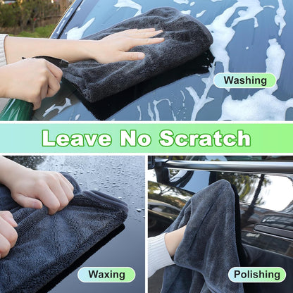 18 Pack Microfiber Cleaning Cloth, Kitchen Towels for Dish Drying Washing, Absorbent Streak Free Lint Free Rags for Cleaning, Reusable and Washable Towels - 10" x 10"