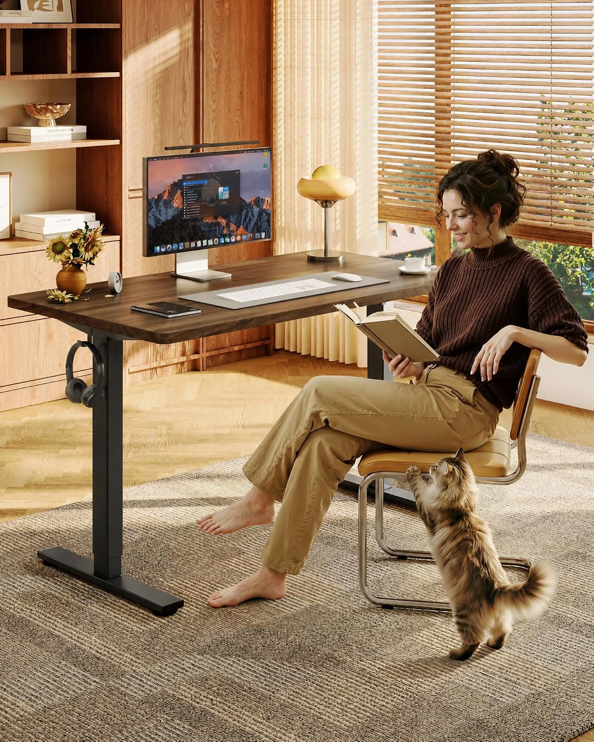 EN1 48"x24" One-Piece Standing Desk, White