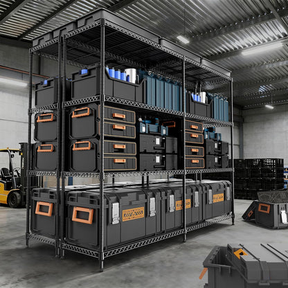 M MZG 450 lbs Steel Storage Shelving 3-Tier Utility Shelving Unit Steel Organizer Wire Rack for Home,Kitchen,Office (11.8" D x 17.7" W x 26.3" H) - Colors A