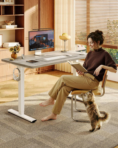 EN1 48"x24" One-Piece Standing Desk, White