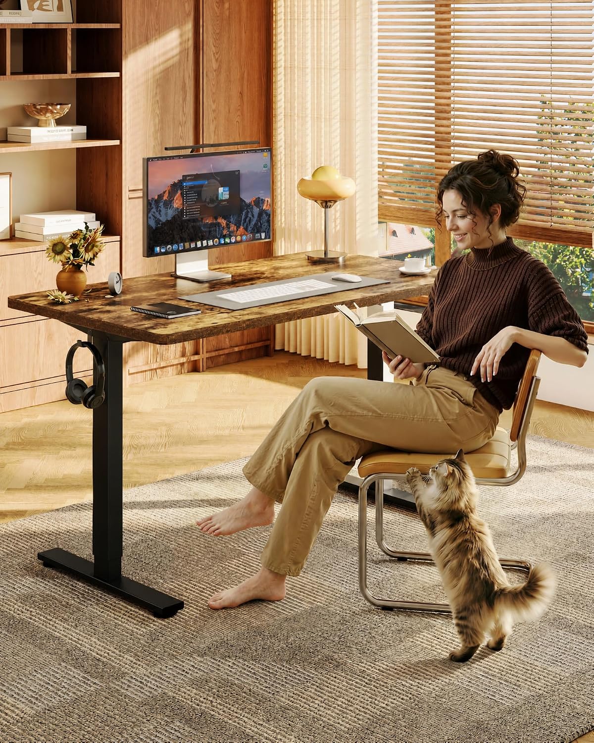 EN1 48"x24" One-Piece Standing Desk, White