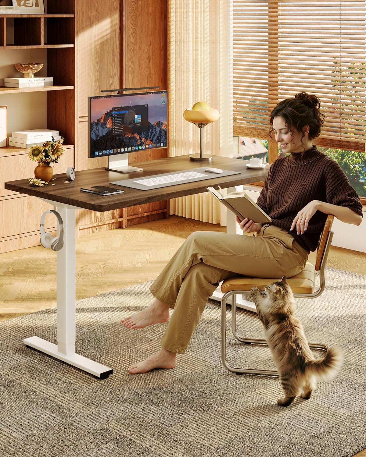 EN1 48"x24" One-Piece Standing Desk, White
