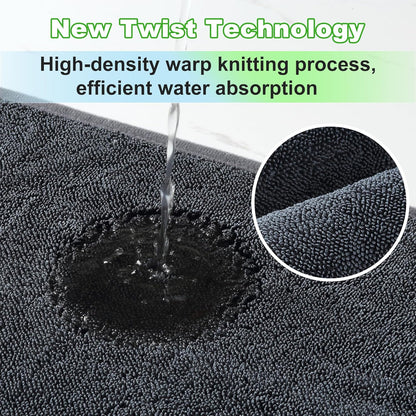 18 Pack Microfiber Cleaning Cloth, Kitchen Towels for Dish Drying Washing, Absorbent Streak Free Lint Free Rags for Cleaning, Reusable and Washable Towels - 10" x 10"