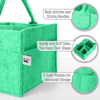 Baby Diaper Caddy Organizer, Gray, Medium